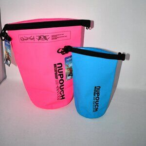 NuPouch Waterproof Dry Bag 5L –Pink, 2L Blue Lightweight Water Resistant    Cond